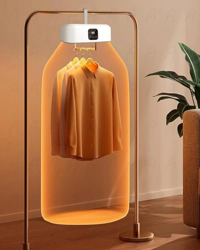 Heated Clothes Airer With Cover - Indoor Folding Electric Dryer, 600W Energy-Efficient, Timer, UV Sterilization, 1.8m Line