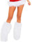 Damen Kunstfell-Beinstulpen, Winter, warm, pelzig, weich, gemütlich, Stiefelstulpen, Abdeckung für Weihnachten, Cosplay, Kostüm-Zubehör, A-weiß, One size