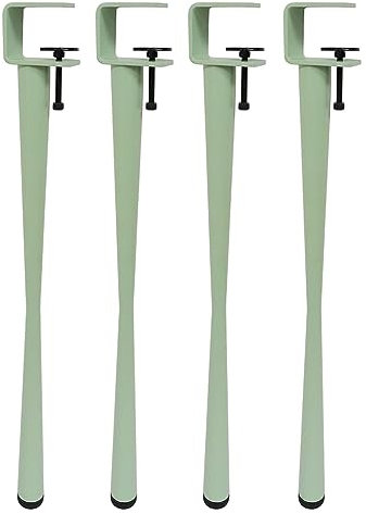 Metal Table Clamp Legs Set of 4 Adjustable F Shape Dining Desk Legs DIY Furniture Metal Coffee Table Legs for Console or DIY Projects Black (45cm)