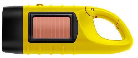 Dozylive Wind Up Torch Portable Hand Crank Rechargeable Solar Powered Dynamo LED Super Bright Emergency Flashlight Torches for Climbing Hiking Camping Fishing with Carabiner Hook