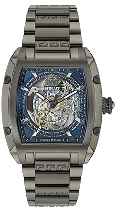 Versace Herren Analog Automatik Armbanduhr Dominus Skeleton