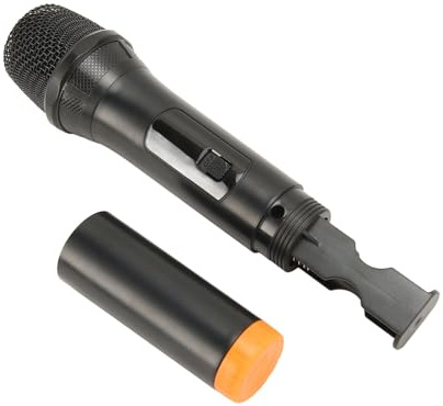 Asixxsix Drahtlosen Mikrofonsystem, 65,6 FUß Reichweiss, Metall-UHF-Dual-Sonnurlosen Dynamismikrofon MIT Wiedenerafladbarem Empfänger, Karaoke, Sprachverstärker, PA Für Gesang