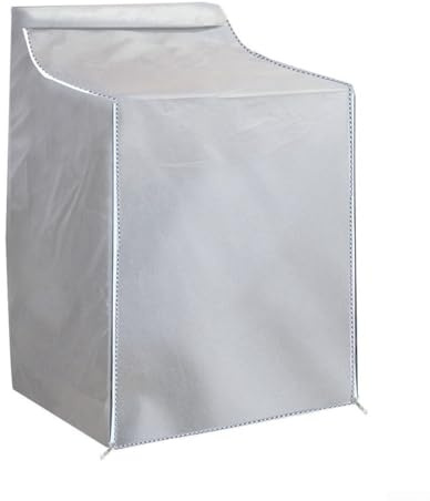Housse imperméable pour machine à laver et sèche-linge avec protection contre la poussière pour machines à chargement frontal et à chargement par le haut avec ouverture zippée et ajustement réglable
