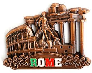 3D City Metal Fridge Magnets Country Holiday Souvenir London Paris NewYork Berlin Dubai Amsterdam Rome Prague Milan Barcelona Venice (Rome)