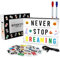Caja de Luz LED A4 con 400 Letras, Divertidos Emojis y 2 Rotuladores | Ñ y Ç Incluidas | Light Box LED Ideal para Decoracion Vintage Hogar Habitación | Regalo Original Niños Niñas Navidad, Comunion