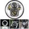 Daymaker Projector Angel Eyes 225 Motorradlicht, 40 W, LED-Scheinwerfer, 14,6 cm, mit DRL-Fernlicht für Harley Davidson silber