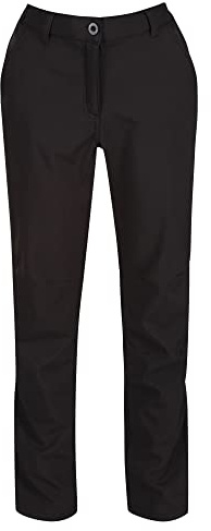 Regatta Damen Fenton Water Repellent and Wind Resistant Softshell Short Leg Hose, Schwarz, Größe 38