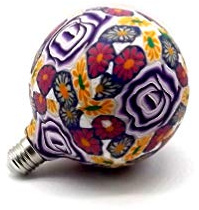 ILUMINACIÓN DE DISEÑO Ampoule décorative LED SILICONE ROSE POURPURE Éclairage chaud, douille E27, 4 W.