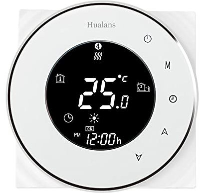 Termostato Wi-Fi per Caldaia a Gas,Termostato Caldaia Incasso Schermo Touch Button Retroilluminato Programmabile con Alexa Google Home e Telefono APP-Aggiornato