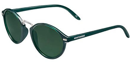NORTHWEEK Unisex-Erwachsene VESCA KUTA Sonnenbrille, Grün (Transparente Dark Green), 132.0
