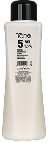 Tahe Natural Colour Oxigenada acondicionadora en crema para aplicar con tinte capilar, 1000 ml (Blanco, 1000 ml - 5 vol.)