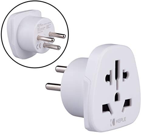Israel Adapter Travel Type H Plug to UK, US USA American, AUS Australia, EU Europe European, Asia, China, Canada, Japan, Thailand, Ireland Adaptor Universal Worldwide Socket International 3 Pin Prong