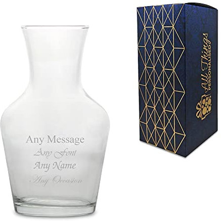 Personalised Engraved 50cl A Vin Carafe, Gift Boxed, Perfect for Any Drink for Any Occasion