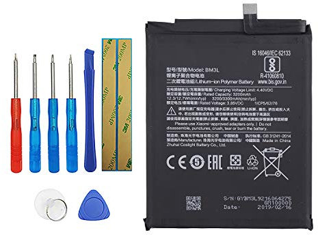 Vvsialeek BM3L Batterie de rechange compatible avec MI 9 M1902F1G avec kit d'outils gratuit