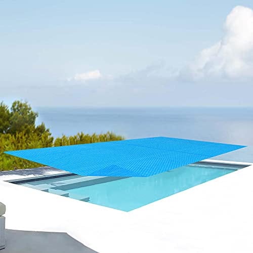 [en.casa] Cobertor para Piscina Manta Térmica Rectangular Cubierta para Piscina Jardín Verano Aire Libre Polietileno 260 x 160 cm - Azul