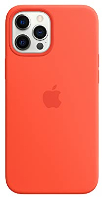 Apple Coque en Silicone avec MagSafe pour iPhone 12 Pro Max - Orange électrique