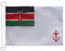 BANDERA NAUTICA PABELLÓN DE GUERRA KENIA 45x30cm - Pabellón de conveniencia KENIANA - PABELLÓN NAVAL 30 x 45 cm anillos - AZ FLAG