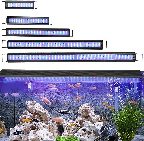 Sonnewelt 28W Aquarium LED Beleuchtung, RGB Spectrum Aquarium Lampe für 64-90cm Wasserpflanzen und Süßwasser-Aquarien, Dimmbare
