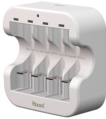 Chargeur de batterie AA AAA, chargeur USB pour piles au lithium rechargeables (batterie non incluse)