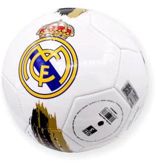 R ROGER'S Ballon Real Madrid Blason Couleur - Taille 5