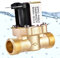 Gloryit Elettrovalvola a Solenoide Ottone N/C Valvola Elettrovalvola Valvola Elettromagnetica Filettatura 220V Elettrovalvola a Solenoide Normalmente Chiusa il Controllo Dell'Acqua Valvola solenoide
