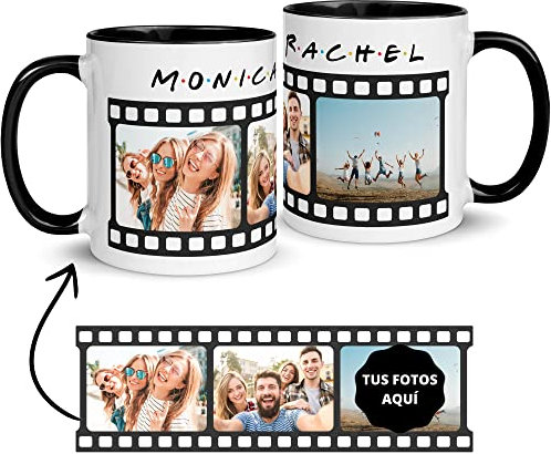 Zumo Digital Taza Personalizada con Foto y Texto, Regalos Originales para Amigos Friends, Regalos Personalizados, Taza Desayuno Café Original (Amigos)