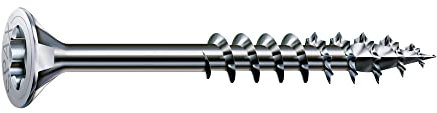 SPAX Universalschraube, 4 x 50 mm, 360 Stück, Teilgewinde, Senkkopf, T-STAR plus T20, 4CUT, WIROX A9J - 8000000276804