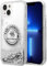 Karl Lagerfeld KLHCP14SLCRSGRS Hülle für iPhone 14 6,1 Silber hardcase Liquid Glitter RSG