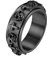 OIDEA Herren Spinner Ring Schädel: Spinnringe mit Totenkopf Cool Fidget Ringe Geschenk für Männer Schwarz Größe 65 (20.7)
