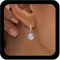 Inilbran Boho Cristal Rhinestone Pendientes Colgantes Plata Cristal Gota Gancho Pendientes Vintage Cristal Punto Gota Pendientes Brillantes Cz Cristal Studs Pendientes Joyas Para Mujeres Y Niñas