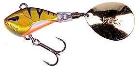ZECK - Jig Spinner, Spin-Jig, Bleikopfspinner, Kunstköder, Angelköder - Rogue Runner | 15 g - Perch