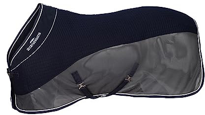 Weatherbeeta Thermo-Air Pferdedecke mit Standard-Hals, 1,8 m (Marineblau/Grau), marineblau/grau, 6´ 5