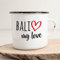 Huuraa Emaille Tasse Bali my love Geschenk 300ml Vintage Bali Geschenkidee