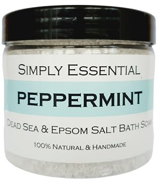 Simply Essential Peppermint Dead Sea & Epsom Bath Salts Body & Foot soak 225g