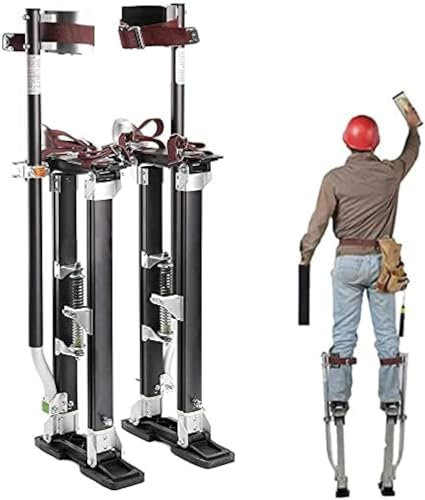 Arbeitsstelzen Für Maler, Deckenbauer, Verstellbare Aluminiumstelzen 46–102 Cm/18–40 Zoll, Stelzen Aus Aluminium Für Den Professionellen Einsatz, Handwerkerstelzen, Trockenbau- Und Putzstelzen,76c