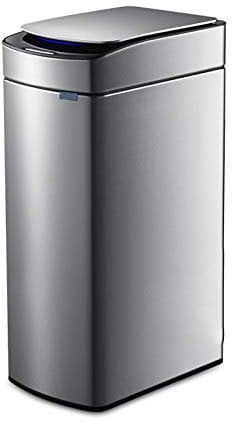 TEmkin Bote de Basura Bote de Basura Recargable para el hogar de Gran Capacidad Bote de Basura de inducción automática de Acero Inoxidable Bote de Basura Rectangular de 30 L