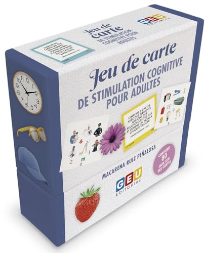 Editorial GEU Jeux DE SOCIÉTÉ Adulte | Memory Adulte | Jeux Alzheimer | Cartes De Stimulation Cognitive | Améliorez, La Mémoire, L'attention, Le Langage | Jeu pour Senior