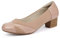 Ortho+rest Scarpe Eleganti Donna per Alluce Valgo con Tacco Basso - Loafer Ortopediche Slip-on (42,Nude)
