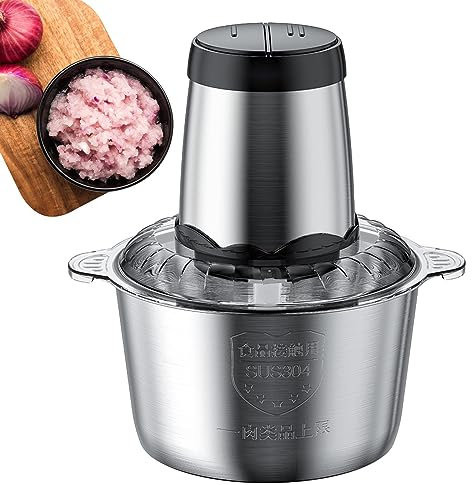 IAZE Meat Grinder for Home Use, 3L 300W Powerful Electric Meat Adjustable Processor, Overheating Protection Meat Chopper, Large Capacity Kitchen Chopper Tool