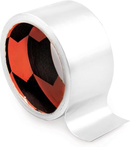 PRENDELUZ Ruban adhésif compact blanc, ruban en tissu renforcé 50 mm x 10 m