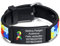 Notfallarmband SOS Armband Kinder Telefonnummer - Wasserfest Silikon Anti Verloren Kinder Namenarmband Identifikationsarmband Kinderarmband Personalisierte Autismus ID Armband für Jungen