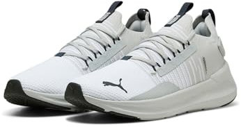 PUMA SOFTRIDE Symmetry FUZION, Scarpe per Jogging su Strada Unisex-Adulto, White-Cool Light Gray Navy, 40 EU