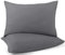 Utopia Bedding - Kissenbezug 40x80 2er Set - Kopfkissenbezug 40 x 80aus 100% gebürsteter Mikrofaser mit Umschlagverschluss - Falten-, verblassen- und schmutzabweisende Kissenbezüge 40x80- Grau