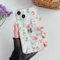 DEFBSC Hülle Kompatibel mit iPhone 15, Transparent Florale Blumen Muster Design für Mädchen Klar TPU Dünne Stoßfest Kratzfestes Handyhülle Schutzhülle für iPhone 15 - Rosa