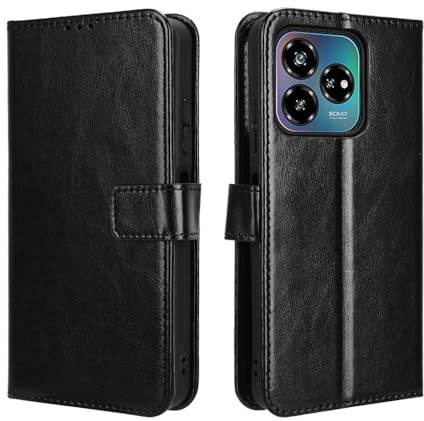 Heioloo Hülle für ZTE Blade v60 vita Schutzhülle Klappbar Standfunktion Leder Stoßfest Handyhülle [Kartenfach] [Magnetverschluss]