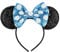 Mouse Ears Headband, Shiny Sequin Bow Headband Stitch Ears Glitter Headband Sparkly Cosplay Party Headband for Kids Girls Women Birthday Halloween Party Decoration Gifts Accessories Y4LPLSFG (Blue)