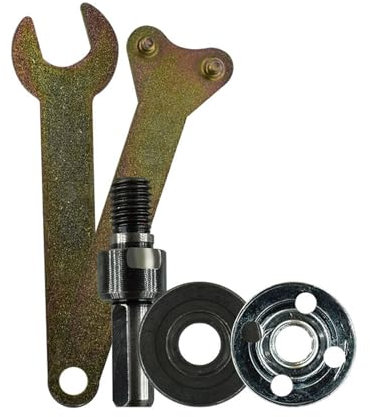 Handbohrmaschine Conversion Rod Connecting Adapter Set, 10 mm Hand Drill Conversion Rod Connecting Adapter, Winkelschleifer Umwandlung Werkzeug für Trennscheibe Polierrad Metalle (Silver, 11.5X2cm)