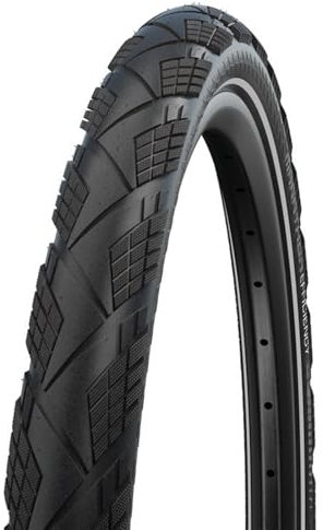 Schwalbe Fahrradreifen Marathon Efficiency – Schwalbes schnellster Tourenreifen mit ADDIX Race Compound – Super Race Karkasse & V-Guard – Reifen für E-Bike, Touren-Fahrrad & Citybike – 27.5 & 28 Zoll
