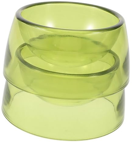 ERINGOGO 2stücke Hamster Futternapf Für Kleintiere Höhenverstellbarer Rutschfester Napf Aus Kunststoff Matcha-grün Für Meerschweinchen Und Kaninchen