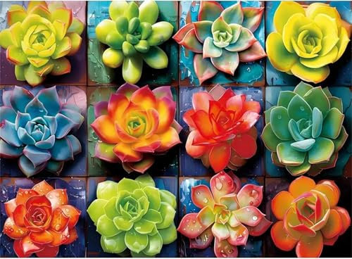 Puzzle 300 Teile Erwachsene,Frameless Saftig Puzzles für Lernspiel Herausforderungsspielzeug 300 Teile Puzzles für Erwachsene Kinder Geschenk Moderne Wohnkultur